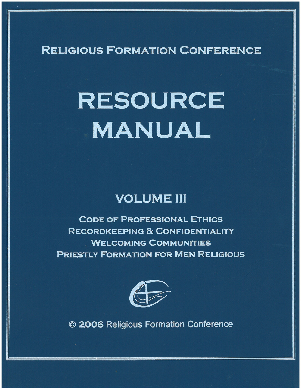 Cover image for Resource Manual Volume 3